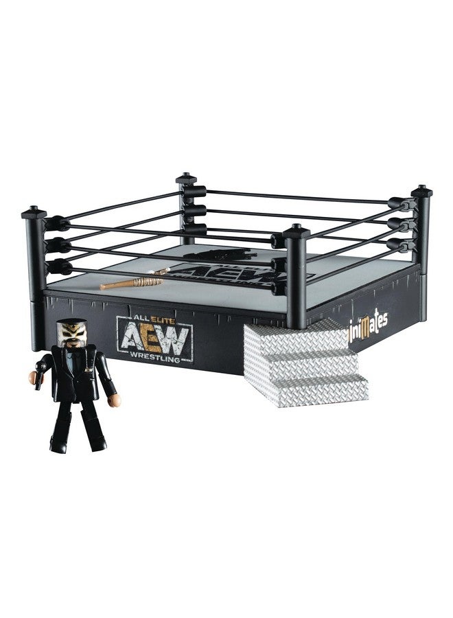 مجموعة ألعاب دايموند سيلكت تويز AEW مينيميتس ديلوكس مجموعة حلبة المصارعة