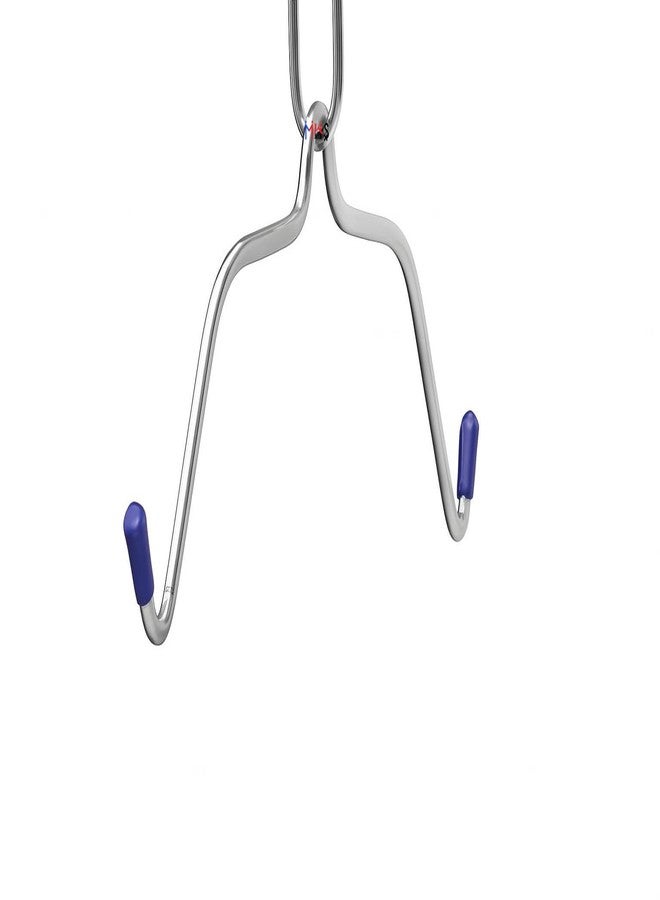 MHS Alloy Steel Baby Cradle Hanger Rods – Chrome Finish | Heavy Duty Pangra for Jhula | Silver Plated Hook Set | Pack of 2 | Suitable for All Cradles | Made in India - Image 4
