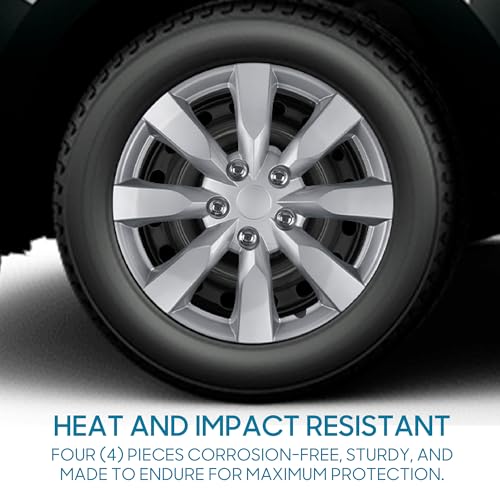 BDK (Set of 4) 16" Inch Rims Hubcaps Automotive Car Wheel Hub Caps Wheel Covers, Snap-On Direct OEM Replacement Toyota, Honda, Nissan, Ford, Mazda, Chevrolet, Mitsubishi, Kia, Hyundai, Volvo, BMW - Image 4