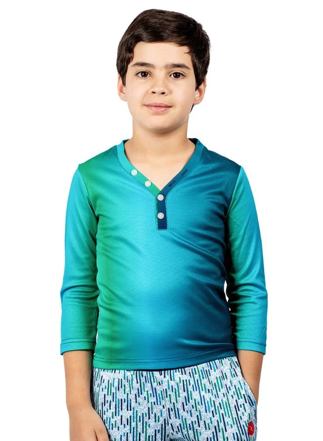زيسي Boys's v neck t-shirt 3/4th sleeve