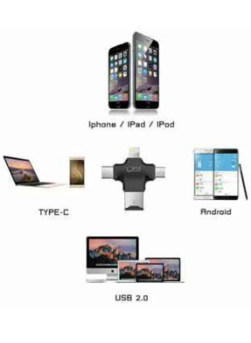 ELTRAZONE 4 In 1 Card Reader Type C Micro USB Adapter - Image 3
