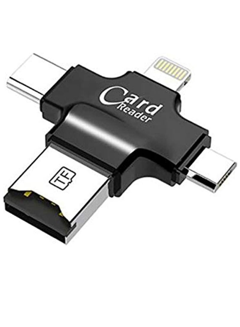 ELTRAZONE 4 In 1 Card Reader Type C Micro USB Adapter - Image 1