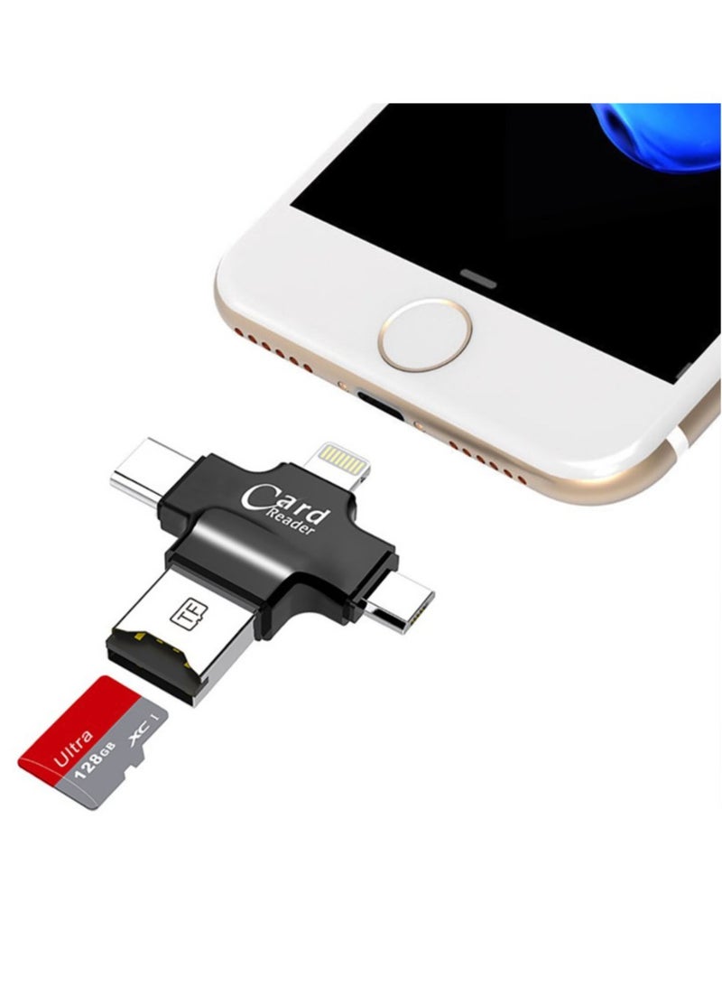 ELTRAZONE 4 In 1 Card Reader Type C Micro USB Adapter - Image 4