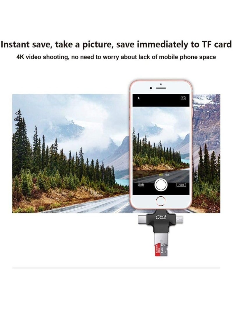 ELTRAZONE 4 In 1 Card Reader Type C Micro USB Adapter - Image 5