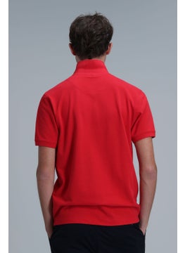Lufian Men's Laon Smart Polo T-Shirt 111040164 Red  - Image 2