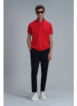 Lufian Men's Laon Smart Polo T-Shirt 111040164 Red  - Image 4