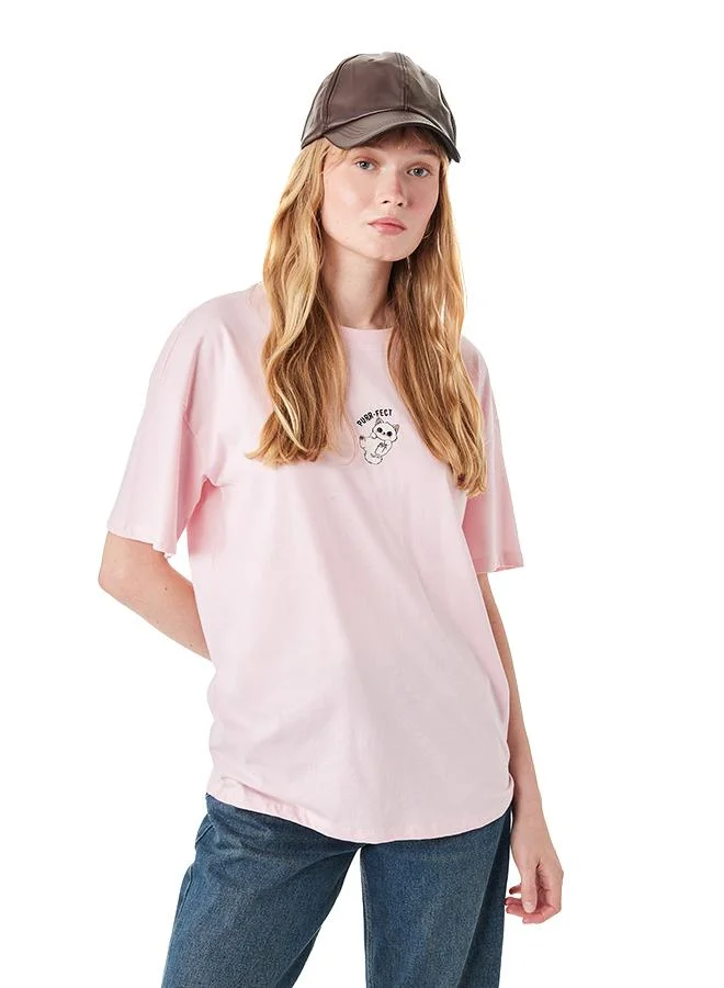 Koton  Oversized Crew Neck T-Shirt for Women | Best Price UAE