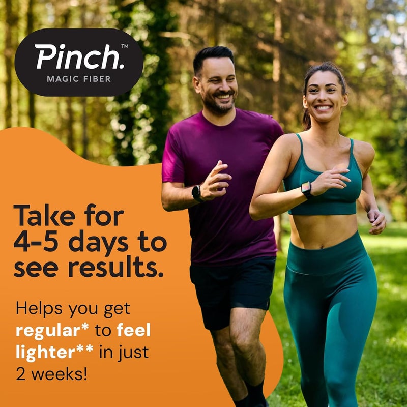 Pinch Magic Fiber Supplement Powder  Tropical Flavored Psyllium Husk Powder for Digestive Health  Gut Support  Sugar Free Supplement for Keto  Vegan Diets  USAMade  28Day Supply - Image 2