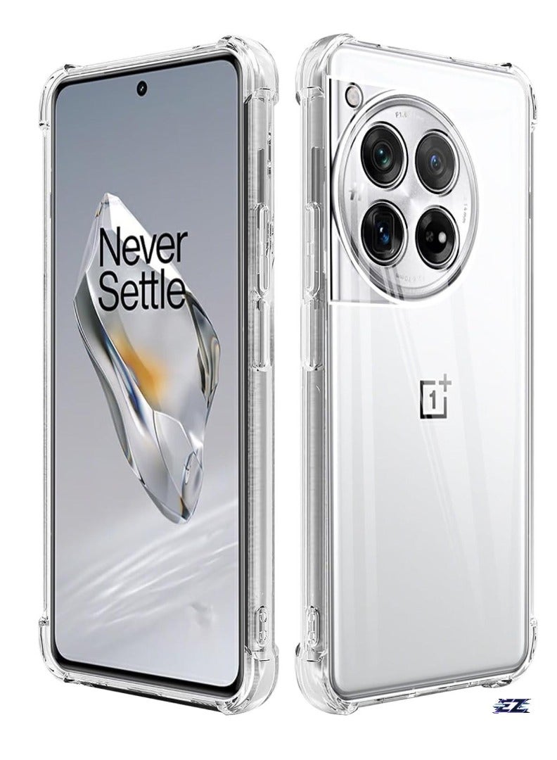 ELTRAZONE Compatible Case for OnePlus 12 – Thin TPU Cover with Camera Protection & Anti-Scratch Slim Fit Flexible Phone Case for OnePlus 12 5G (Clear) - Image 1