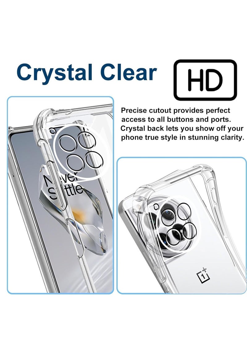 ELTRAZONE Compatible Case for OnePlus 12 – Thin TPU Cover with Camera Protection & Anti-Scratch Slim Fit Flexible Phone Case for OnePlus 12 5G (Clear) - Image 3