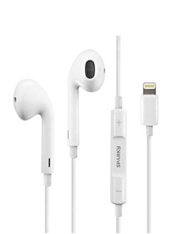 In-Ear Headphones With Mic White