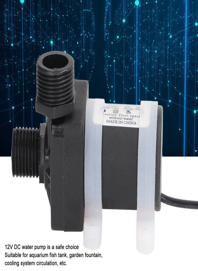 ZERONE Small Submersible Pump DC12V 20W 800Lh Brushless Motor Abs Material Power Saving Quiet, Suitable for Aquarium Fish, Garden Fountain - Image 5
