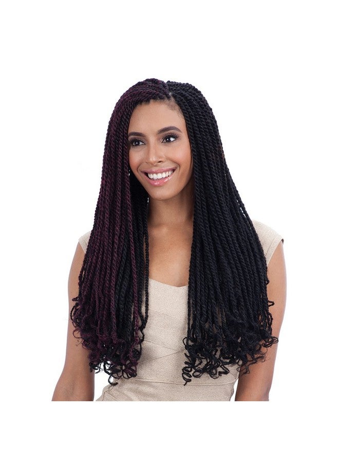 Shake-N-Go Freetress Cuban Twist Braid 30" (4 Medium Brown) - Image 1