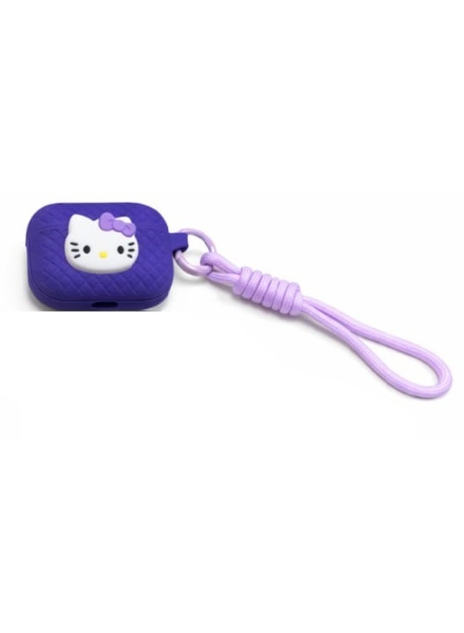 Protective silicone case for AirPods Pro 2 with a hanging loop