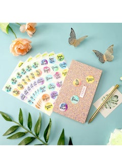 Tenare 480 Pieces Inspirational Bible Verse Stickers Motivational Scripture Round Bible Stickers Faith Sticker Encouraging Decals For Prayer Laptop Phone Water Bottle Scrapbook (Stylish Styles) (Cute Styles)  - Image 2