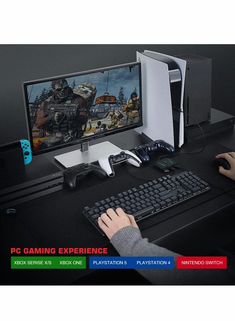 SYOSI إصدار جديد لمحول لوحة المفاتيح والماوس VX2 AimBox لـ Xbox One و Xbox Series X/S و Nintendo Switch و PS4 و PS5 لوحدات التحكم في الألعاب لـ FPS و TPS و RPG و RTS  - Image 2