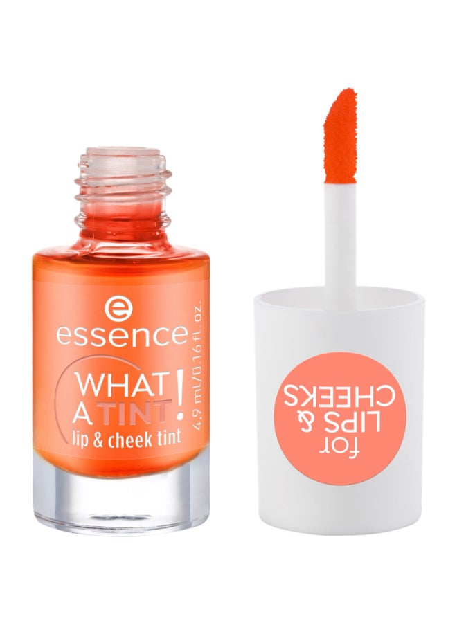 Essence WHAT A TINT! Lip & Cheek Ink | 03 Peachy Vibes | Long-Lasting Natural Tint for Lips & Cheeks | Vegan Oil-Free Paraben-Free | Lightweight Multipurpose Makeup | 4.9ml (Pack of 1) Peachy Vibes - Image 2