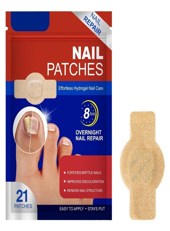 JD PRO | 21 PCS Fungal Nail Patches, Ingrown Toe Nail Remover, Nail Revitalizing Patches Overnight Nail Support for Damaged Nails May Assist Comfortable and Discreet Easy to Apply and Remove.| - Image 1