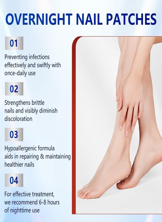 JD PRO | 21 PCS Fungal Nail Patches, Ingrown Toe Nail Remover, Nail Revitalizing Patches Overnight Nail Support for Damaged Nails May Assist Comfortable and Discreet Easy to Apply and Remove.| - Image 3