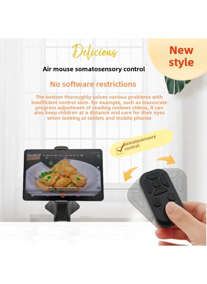 Mobile Phone Bluetooth Remote Control Air Mouse Gesture Control Self-timer Artifact Page Turning Pen Short Video Novel Praise-Color:Black - Image 2