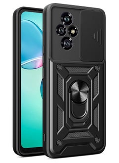 Generic Shield Full Protection Case With Metal Ring &Slide Camera Cover For honor 200 cover  - Image 1