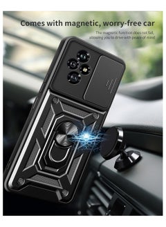 Generic Shield Full Protection Case With Metal Ring &Slide Camera Cover For honor 200 cover  - Image 3