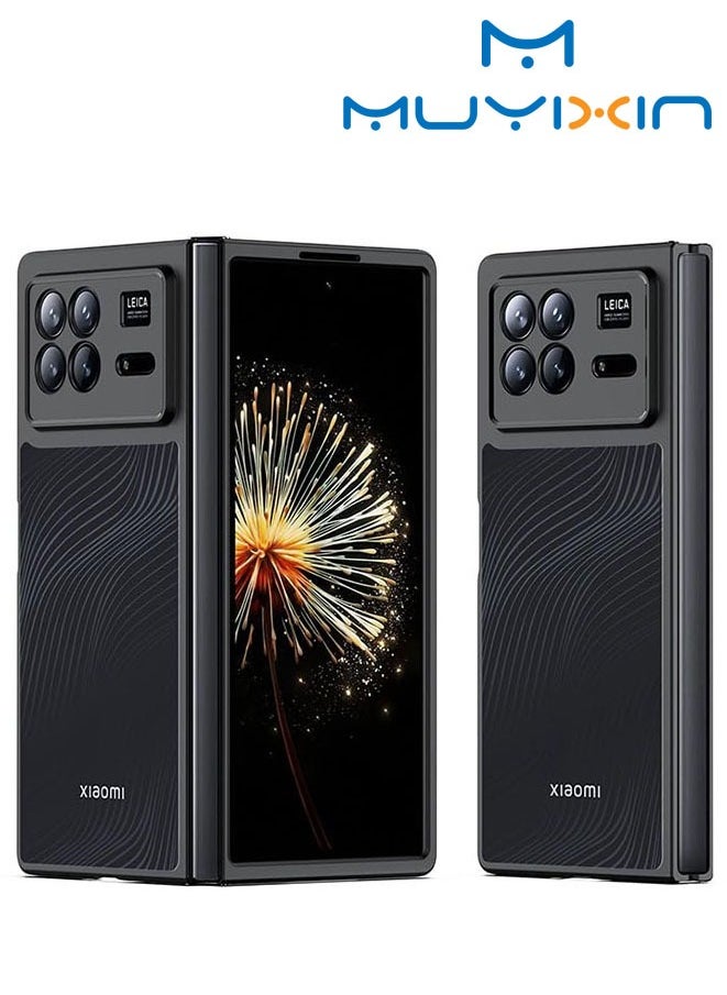 Muyixin Protective Case Cover For Xiaomi Mix Fold 3 with Slide Camera Cover Black  - Image 1