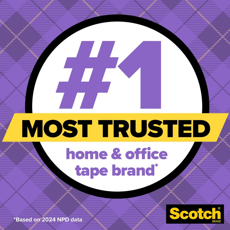 Scotch Gift Wrap Tape, Invisible, 3/4 in. x 600 in., 2 Tape Rolls with Dispensers - Image 3