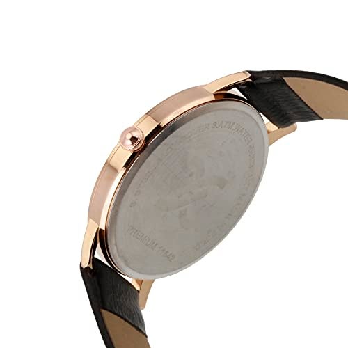 Daniel Klein Leather Analog Gun Black Dial Men's Watch-Dk11642-4 - Image 4
