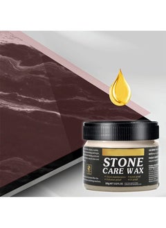 Aikanbo Polishing Wax for Marble,Stone Care Wax Ceramic Paste with Sponge and Spoon,Protective Stone Maintenance Style Polishing Wax for Floor  - Image 3