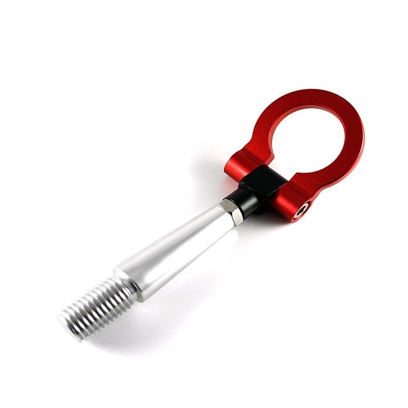 Generic Xotic Tech JDM Sport Track Racing Style CNC Aluminum Screw-on Tow Hook Compatible with Mitsubishi 2008-2016 Lancer Evolution Evo X 10 Front Rear Bumper (Red) - Image 2