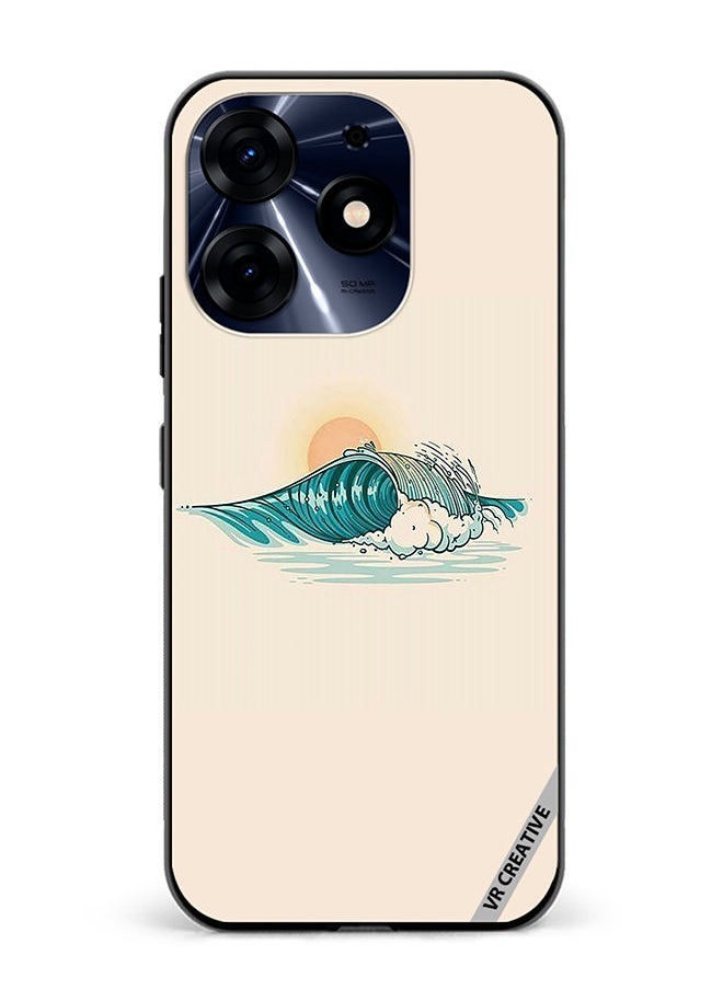 VR CREATIVE - Protective Case Cover For Tecno Spark 10 Pro Waves Design Multicolour - Image 1