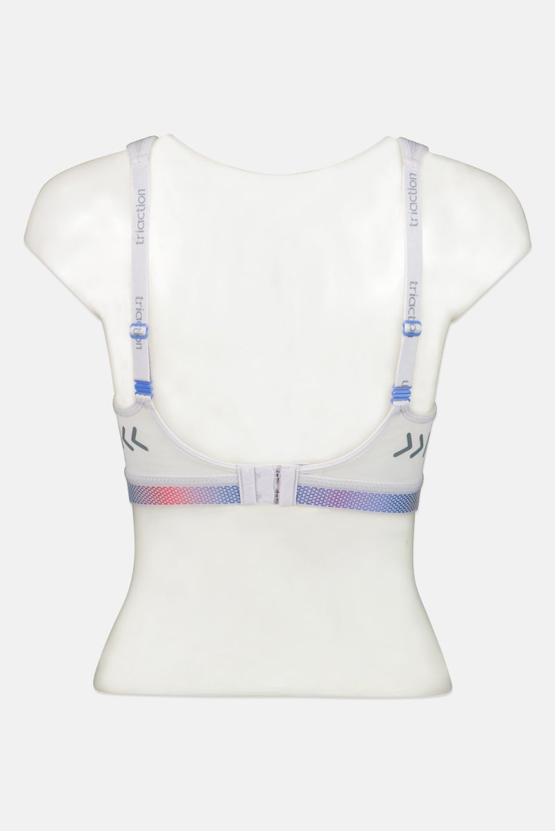 TRIUMPH سوتيان نسائي مبطن قليلاً بتصميم منقوش، رمادي - Image 2