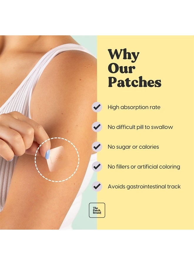 The Patch Brand Energy Patches | Supports Energy with Caffeine and B5 and B3 | All Natural Vitamins & Mineral Patch Plant Based and Cruelty Free Water Resistant Patches That Last All Day  - Image 5