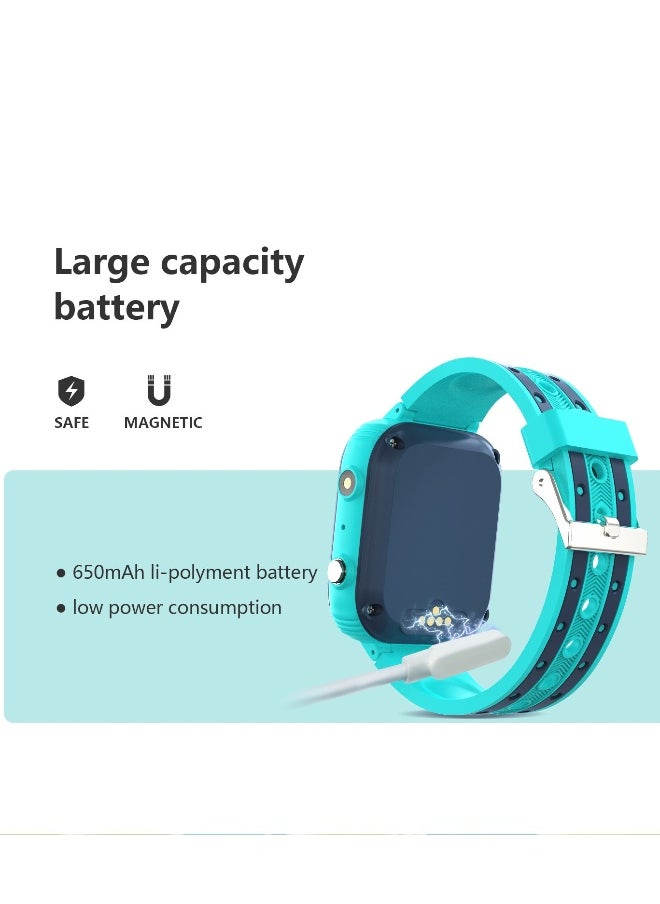 Topleo - LT21 4G Smart Watch Kids GPS WIFI Video Call SOS IP67 Waterproof Child Smartwatch Camera Monitor Tracker Location Phone Watch(Green) - Image 1