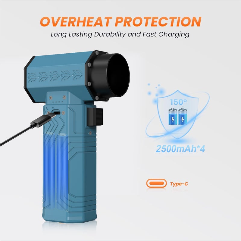 Outdoor High-speed Turbine Powerful Fan, Strong Outdoor Handheld Fan, Industrial Dust Blower, Snow Blower, Dust Blowing Fan - Image 3