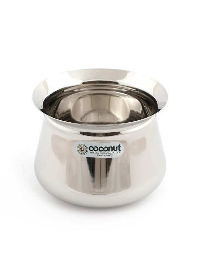 Coconut Stainless Steel Arcot Handi Small Saucepan - 1 Unit - Capacity - 400ML - Image 2