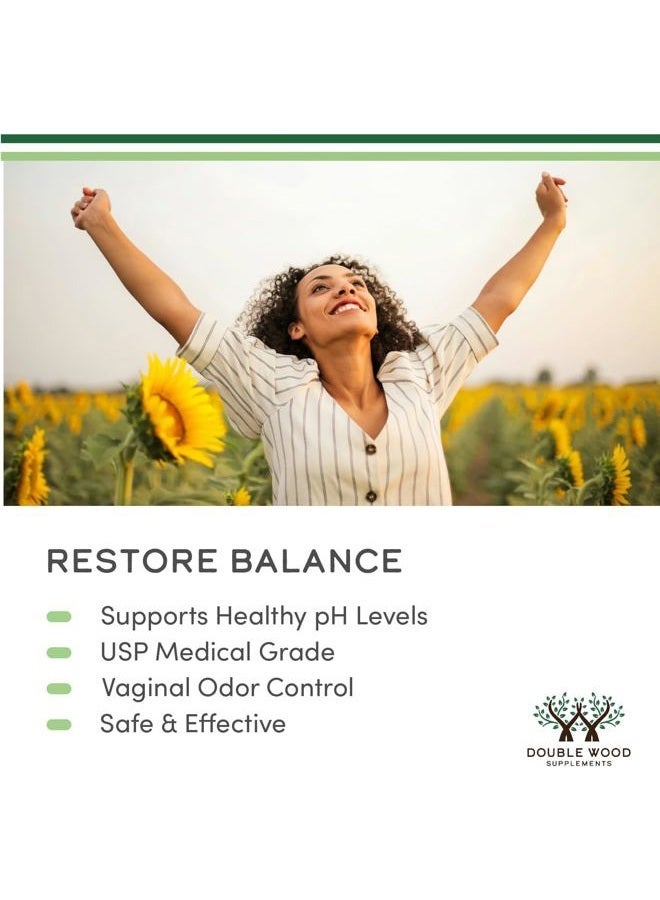 Double Wood Supplements تحاميل حمض البوريك (600 ملغ تحاميل مهبلية، 60 قطعة) تدعم توازن درجة الحموضة المهبلية، التحكم في الروائح (مسحوق طبي من الدرجة الأولى، يذوب بسهولة، مختبر من طرف ثالث) من دابل وود - Image 4