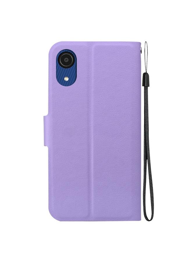 erorex Case For Samsung Galaxy A03 Core Ultra-thin Voltage Magnetic Buckle Leather Phone Case - Image 3