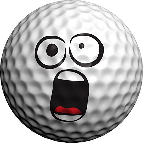 Golfdotz USGA Rule Conforming Golf Ball Markers, Golf Ball Stickers for Marking Balls, No More Smearing from Stamps, Gifts for Golfers, Dads, and Retirees, (Golfmoji Guys; 12-Count) - Image 1