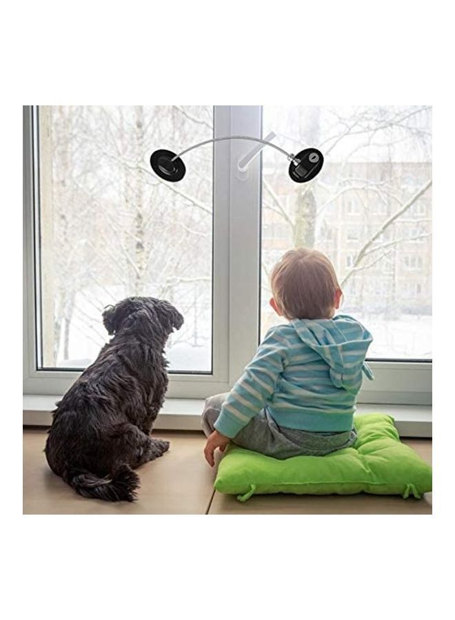 NIBEMINENT 2-Piece Refrigerator Door Lock With 4 Keys Black - Image 5