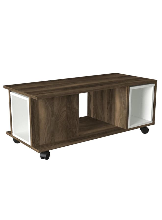 ريترو RA-T14 ترابيزة قهوة 45×100×44سم - بني×أبيض - Image 4