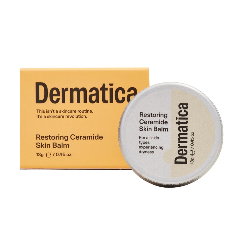 Dermatica Dermatica Restoring Ceramide Skin Balm  Moisturizes  Repairs Dry Patches I For all Skin Types  Rebalances  Hydrates Dry Skin or Lips  Minimises the Appearance of Pores 13g 