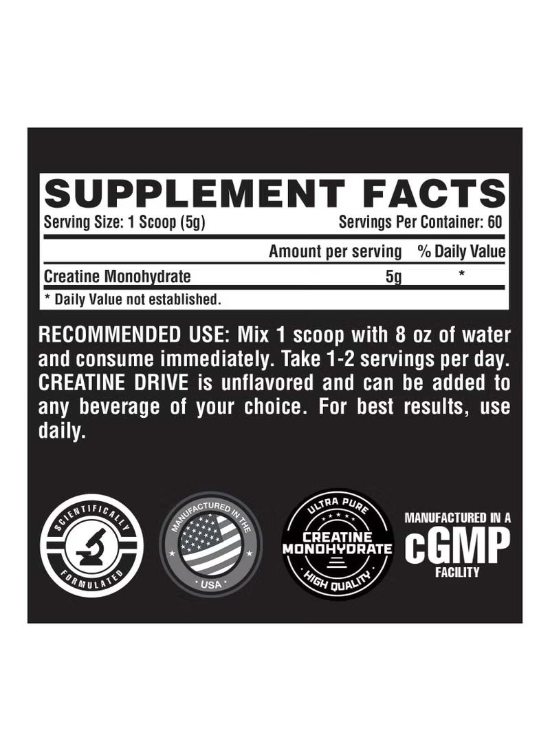 نورتكس ريسيرش مسحوق أحادي هيدرات الكرياتين فائق النقاء من نيوتريكس ريسيرش، بدون نكهة، 60 حصة، 300 جم - Image 2