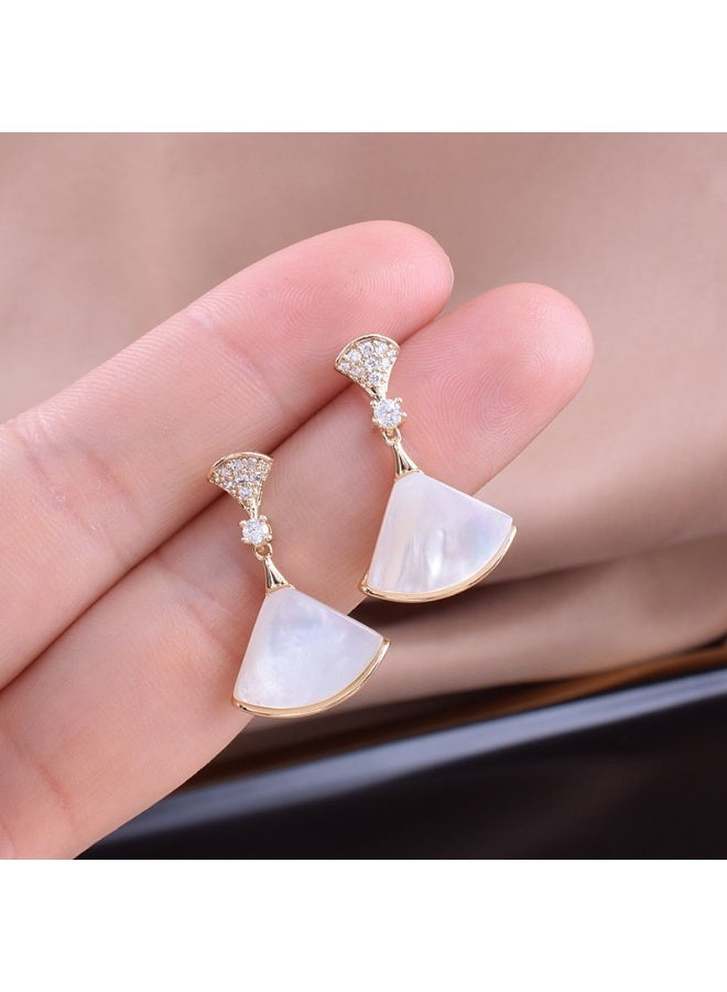 4 Pcs Jewelry Bundle, Multi Layer Necklace + Drop Earrings + 2 Stackable Rings, Women Fashion Jewelry Set - Image 4
