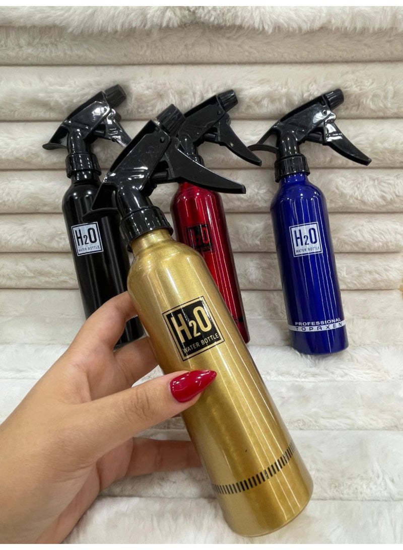 WATER BATTLE بخاخ مياة معدن فارغة سعة 300 مل متعدد الاستخدامات لتصفيف الشعر،للتنظيف ورش السوائل المنزلية،المطابخ والطاولات - أحمر - Image 4