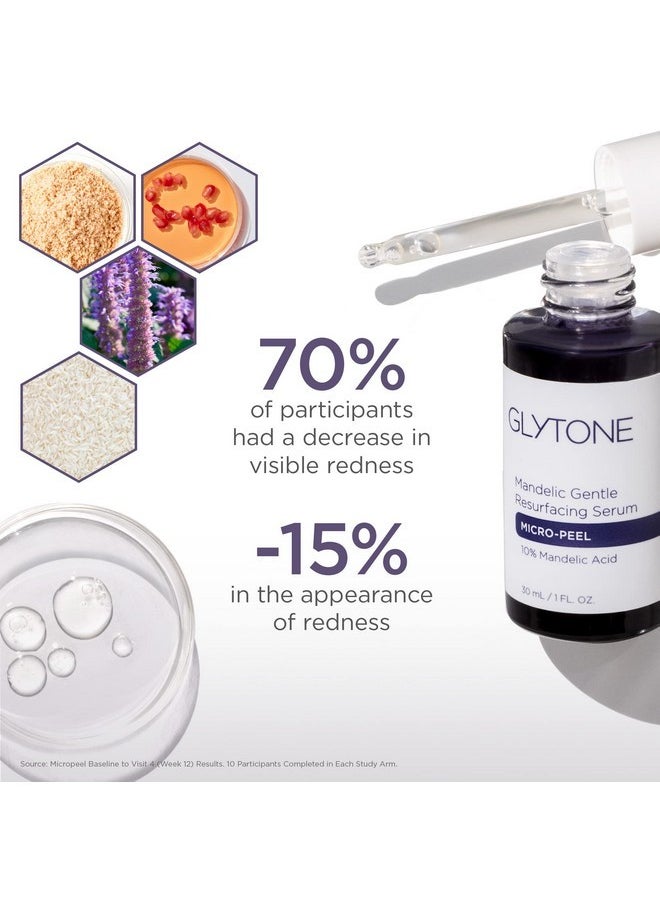 Glytone Glytone Micro-Peel Lactic Superficial Retexturizing Serum - With 10% Lactic Acid - For Dull, Dry Skin - Vegan, Paraben & Fragrance-Free - 1 fl. oz  - Image 3