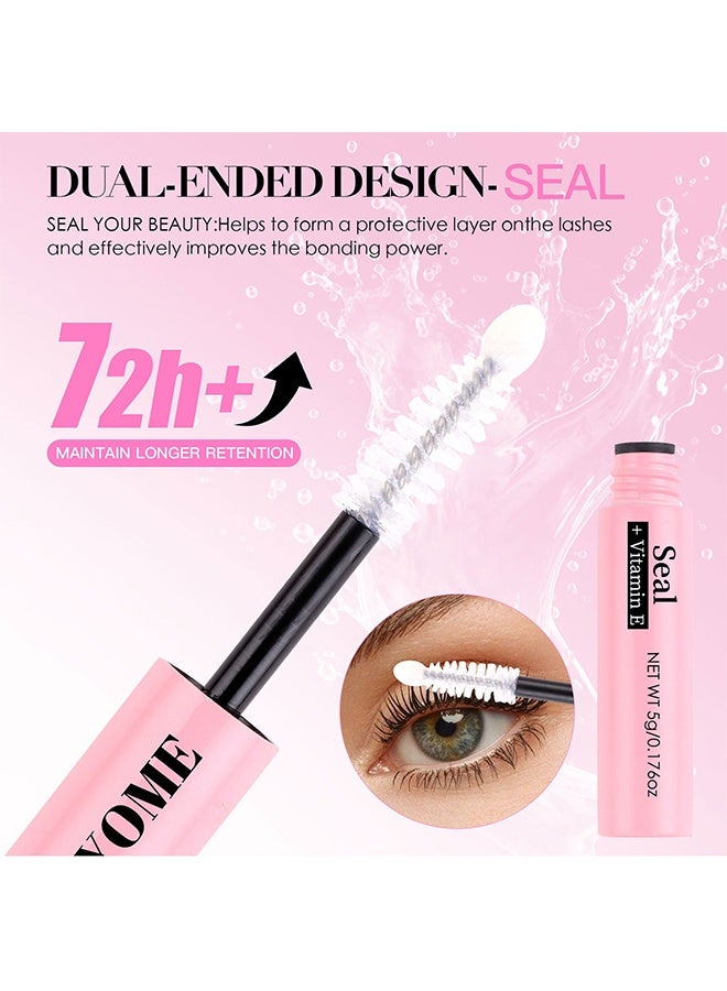 CMAYOME Cluster Bond & Seal Double-Headed Mascara Brush,Cluster Lashes Glue for DIY Eyelash Extensions, Individual Lash Glue for Clusters, Super Strong Hold No-Latex Waterproof Sealant Mascara Eyelash Extension Glue, Black Long-Lasting 48-72H - Image 3