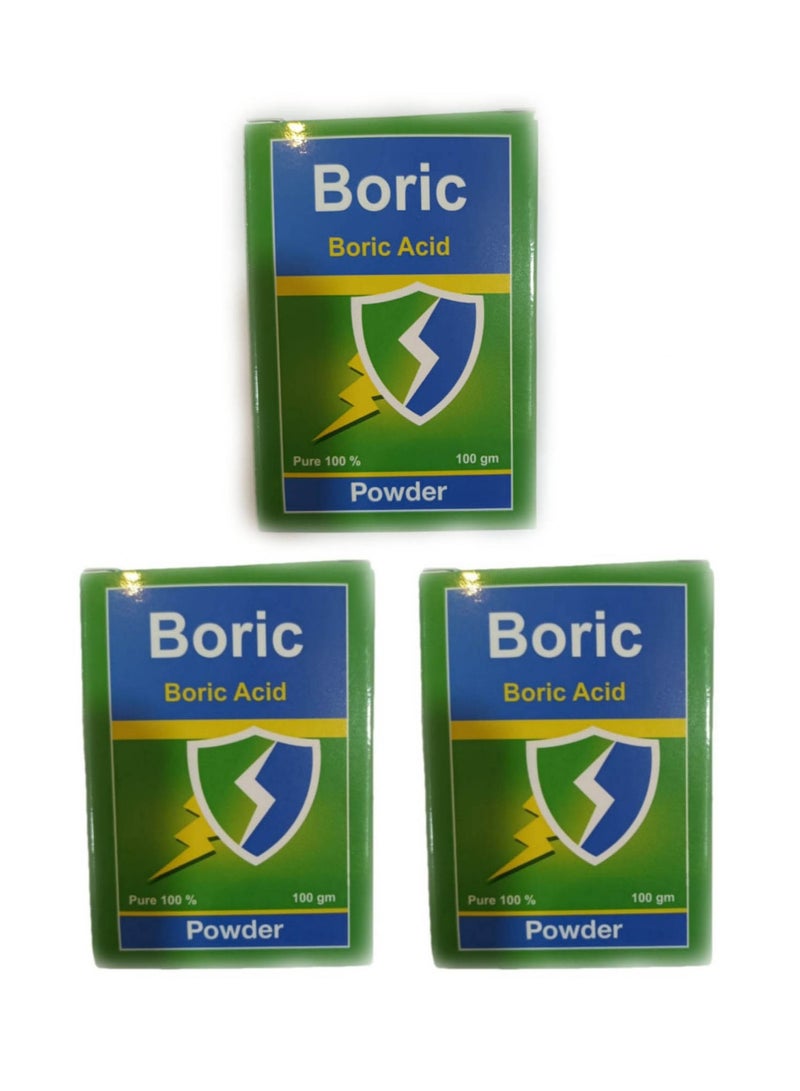 بوريك حمض البوريك 3 عبوات