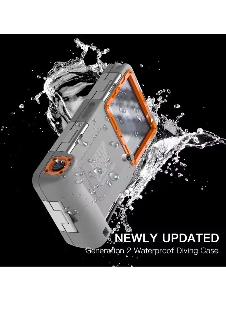 AROAQ Diving Underwater Phone Case, Waterproof Underwater Protection Case, Durable High Performance Diving Mobile Case Cover, Professional Photo Video Phone Case For Beach, Pool, Swimming, (Black Blue) - Image 4